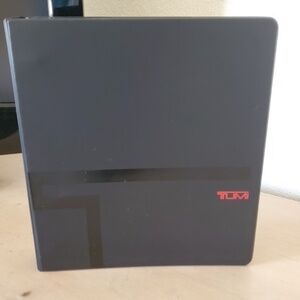 TUMI Black Red Binder Business Career